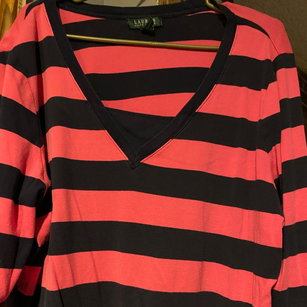 Ralph Lauren pink and navy 3x shirt